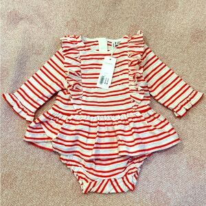 Janie and jack top and bottom striped 2 piece set NWT 6-12 months
